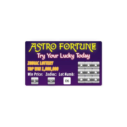 astro fortune lottery CSS HTML template