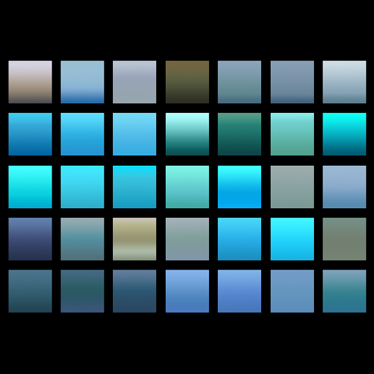 water gradients collection preview