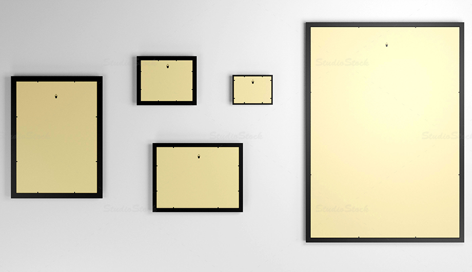 wall frame mock-up preview