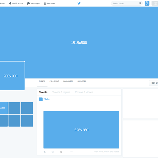 twitter template profile page preview